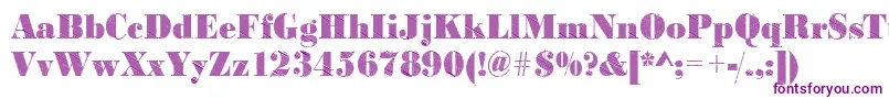 BodonifallingRegular Font – Purple Fonts on White Background