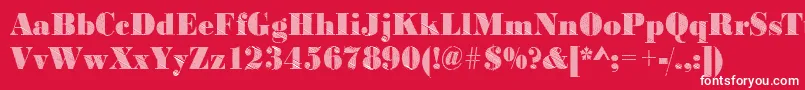 BodonifallingRegular Font – White Fonts on Red Background