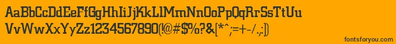 NiteMediumMediumフォントについての詳細 フォントNiteMediumMedium – 黒い文字のオレンジの背景