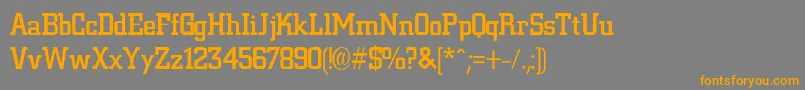 NiteMediumMedium Font – Orange Fonts on Gray Background