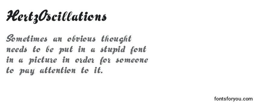 Review of the HertzOscillations (106121) Font