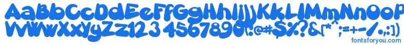 Gretoon Font – Blue Fonts on White Background