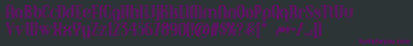 Debonairinlinenf Font – Purple Fonts on Black Background