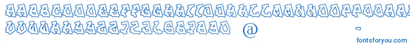 Шрифт JamSession – синие шрифты