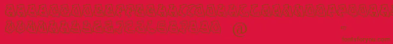 JamSession Font – Brown Fonts on Red Background