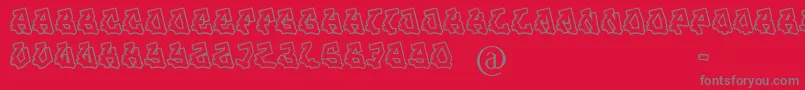 JamSession Font – Gray Fonts on Red Background