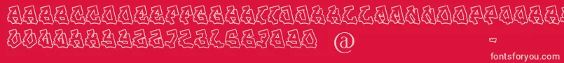 JamSession Font – Pink Fonts on Red Background