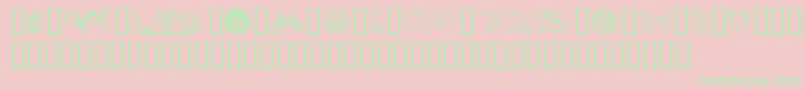 Dragons Font – Green Fonts on Pink Background