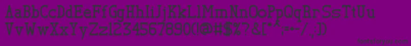 TlSerif Font – Black Fonts on Purple Background