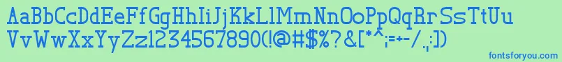 More about TlSerif Font TlSerif Font – Blue Fonts on Green Background