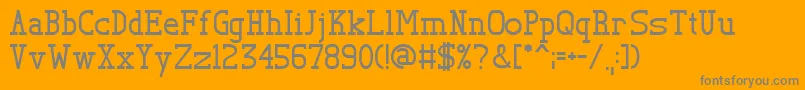 Weitere Informationen zur TlSerif-Schriftart TlSerif-Schriftart – Graue Schriften auf orangefarbenem Hintergrund