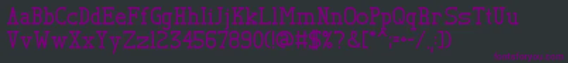 TlSerif-Schriftart – Violette Schriften auf schwarzem Hintergrund