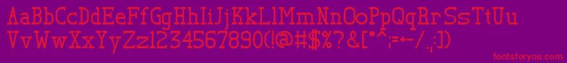 More about TlSerif Font TlSerif Font – Red Fonts on Purple Background