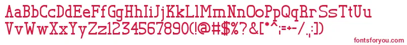 Шрифт TlSerif – красные шрифты