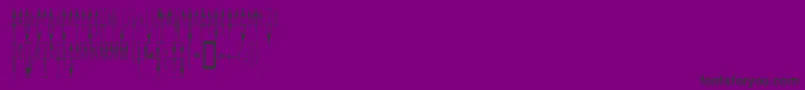 Fonte EvilclownUp – fontes pretas em um fundo violeta