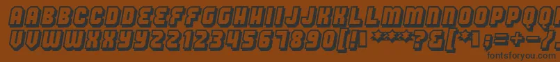 Hangthedj Font – Black Fonts on Brown Background