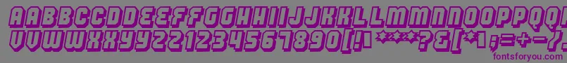 Hangthedj Font – Purple Fonts on Gray Background