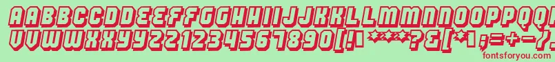 Hangthedj Font – Red Fonts on Green Background