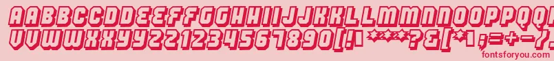 Hangthedj Font – Red Fonts on Pink Background