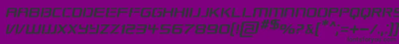 RepublikapsItalic Font – Black Fonts on Purple Background