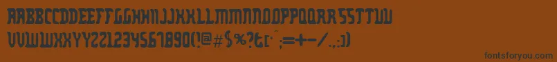 Zodillin Font – Black Fonts on Brown Background