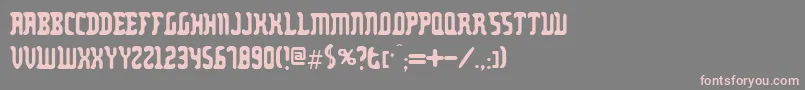 Zodillin Font – Pink Fonts on Gray Background