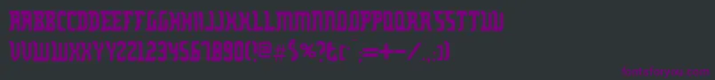 Шрифт Zodillin – фиолетовые шрифты на чёрном фоне