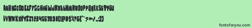 Nobodyhomecond Font – Black Fonts on Green Background