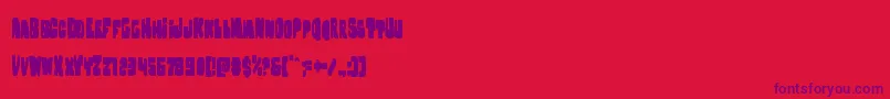 Nobodyhomecond Font – Purple Fonts on Red Background