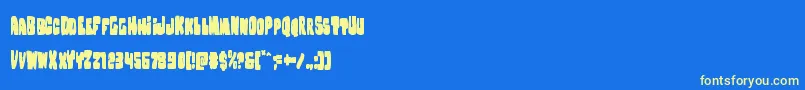 En savoir plus sur la police Nobodyhomecond Police Nobodyhomecond – polices jaunes sur fond bleu