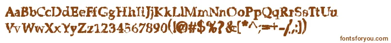 Шрифт Stricms – коричневые шрифты на белом фоне