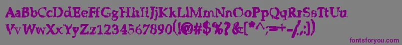 Шрифт Stricms – фиолетовые шрифты на сером фоне