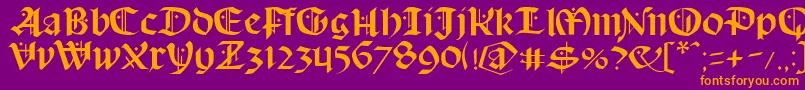 Más sobre la fuente Schampel fuente Schampel – Fuentes Naranjas Sobre Fondo Morado