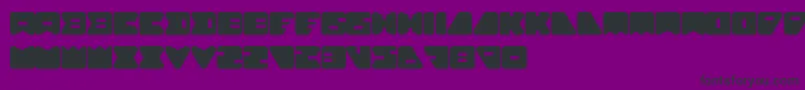 AmebaSoloLetrasYNumeros Font – Black Fonts on Purple Background