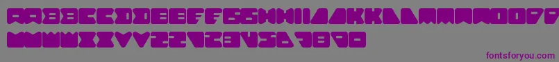 AmebaSoloLetrasYNumeros Font – Purple Fonts on Gray Background