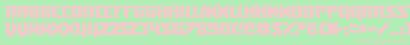 ToeTheLineless Font – Pink Fonts on Green Background