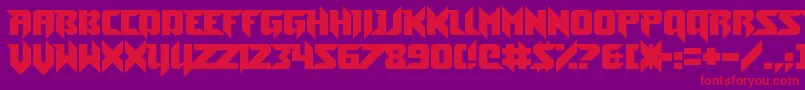 Подробнее о шрифте ToeTheLineless Шрифт ToeTheLineless – красные шрифты на фиолетовом фоне