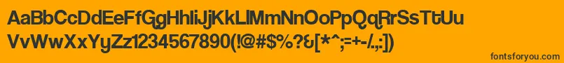 CoolveticaRegular Font – Black Fonts on Orange Background