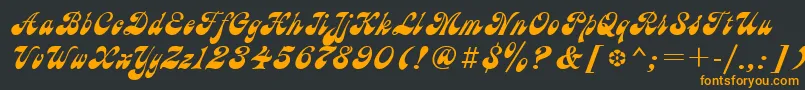 AstroncRegular Font – Orange Fonts on Black Background