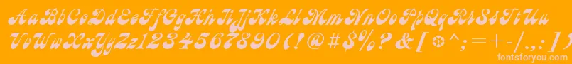 AstroncRegular Font – Pink Fonts on Orange Background