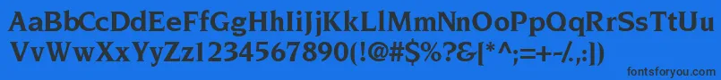 Подробнее о шрифте TridentsskBold Шрифт TridentsskBold – чёрные шрифты на синем фоне