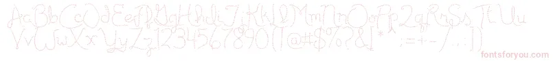 Publicitebasic Font – Pink Fonts on White Background