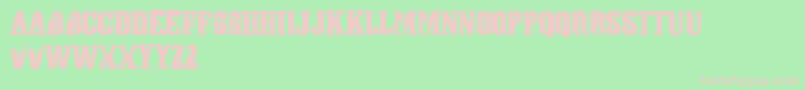 Athletictown Font – Pink Fonts on Green Background