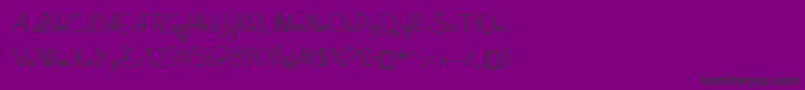 QuandTuDors Font – Black Fonts on Purple Background