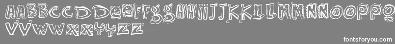 Vtkseasyway Font – White Fonts on Gray Background