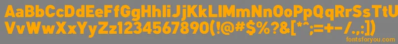 Lisätietoja KlimaBlack-fontista KlimaBlack-fontti – oranssit fontit harmaalla taustalla
