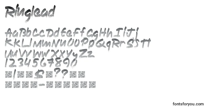 Шрифт Ringlead – алфавит, цифры, специальные символы