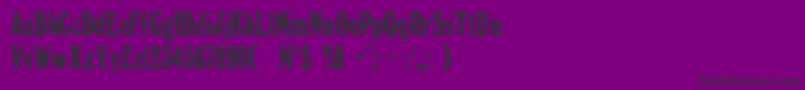 Windsorc-Schriftart – Schwarze Schriften auf violettem Hintergrund
