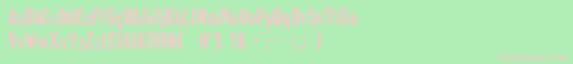 Windsorc Font – Pink Fonts on Green Background