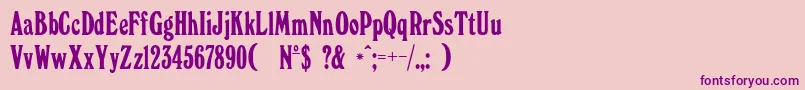 Windsorc Font – Purple Fonts on Pink Background